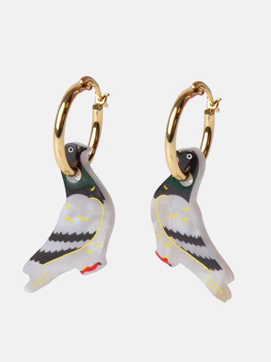 Pigeon Earrings