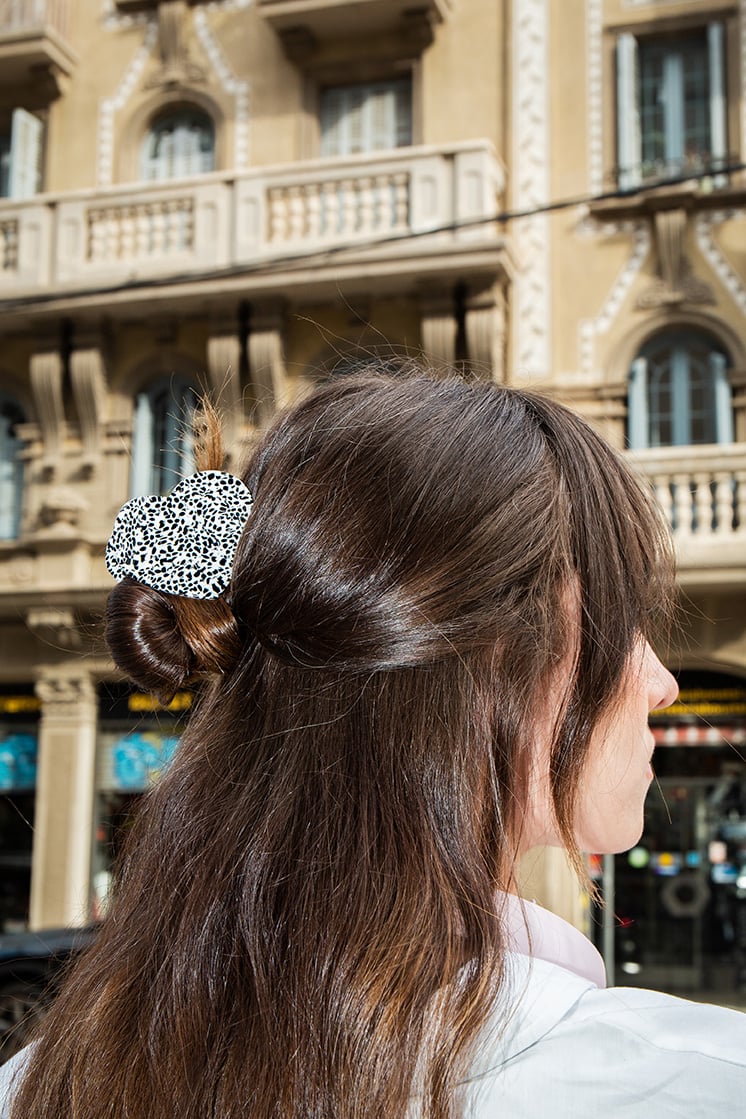 Heart Hair Claw Dots