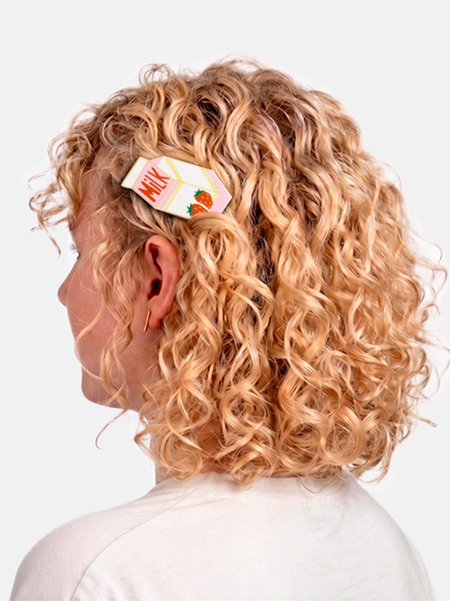 Strawberry Milk Hair Clip