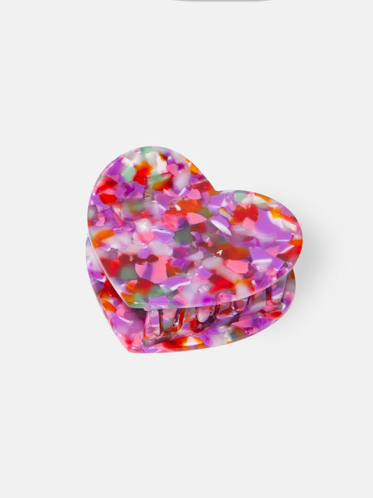 Heart Hair Claw Multicolor
