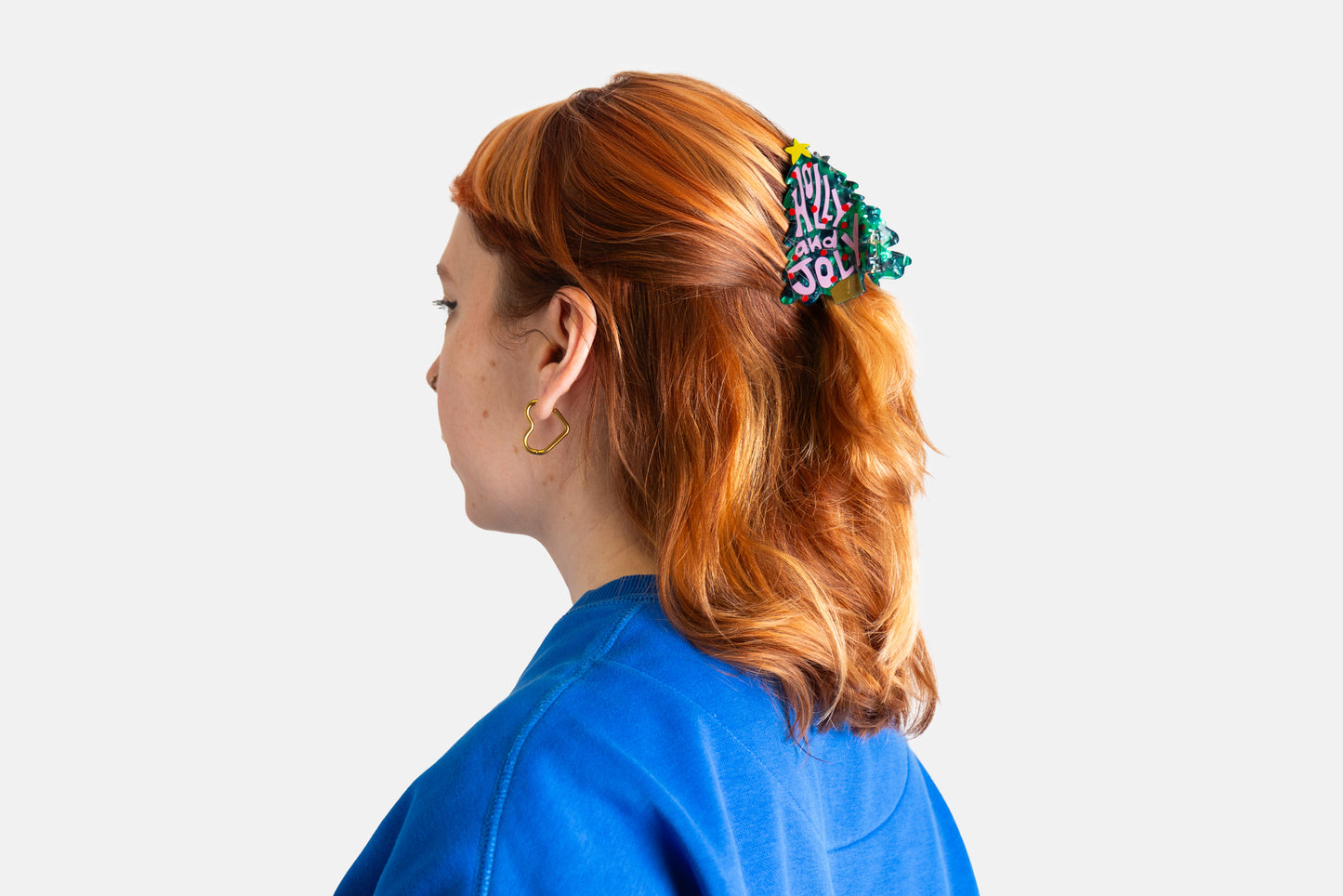 Xmas Tree Hair Claw