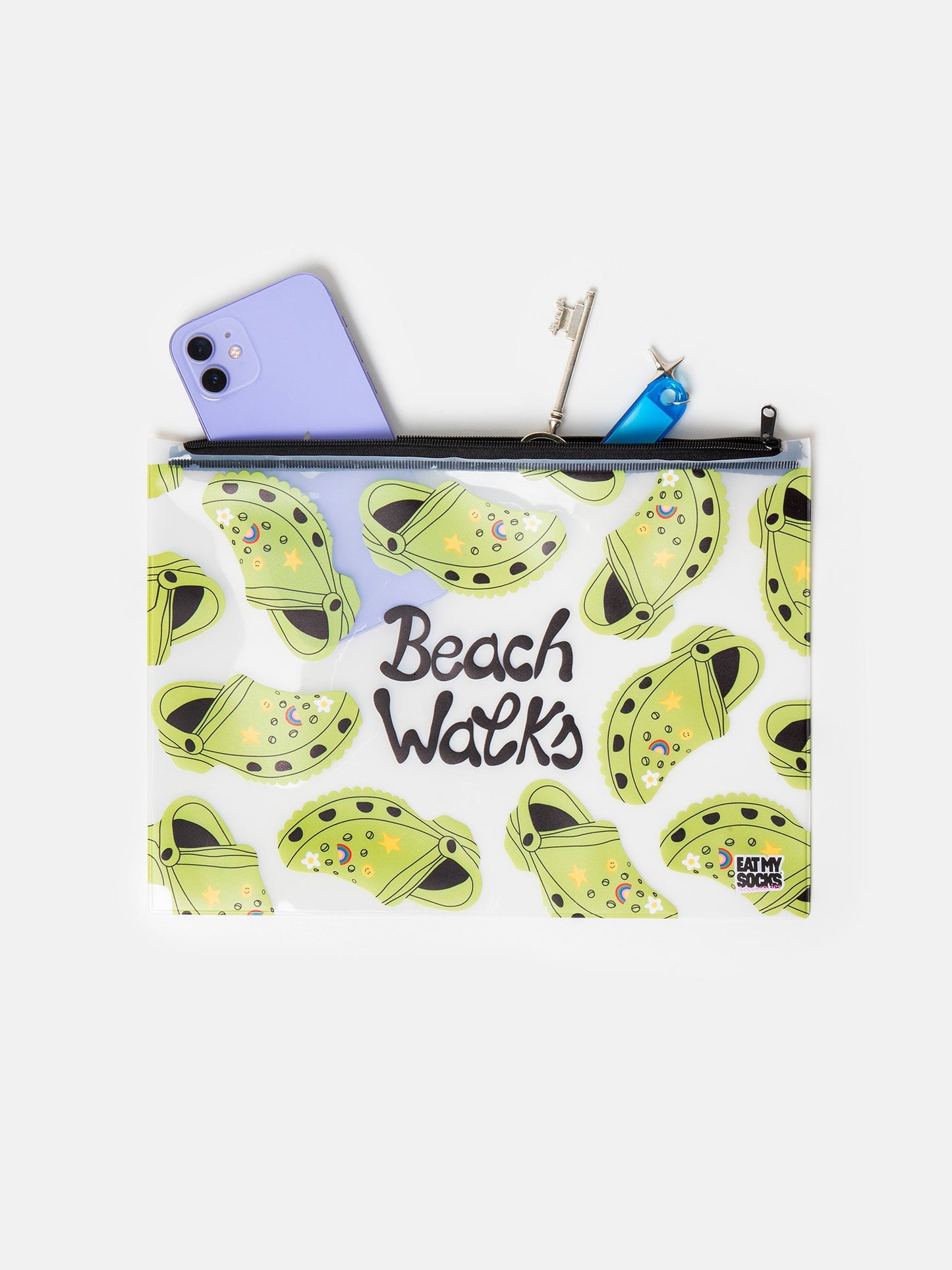 Beach Walks Zip Bag