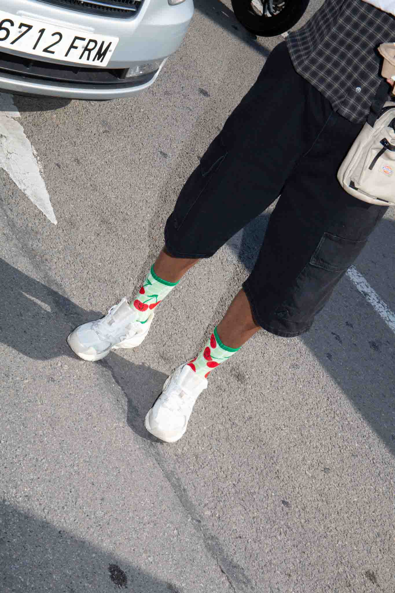 Cherry Flat Socks