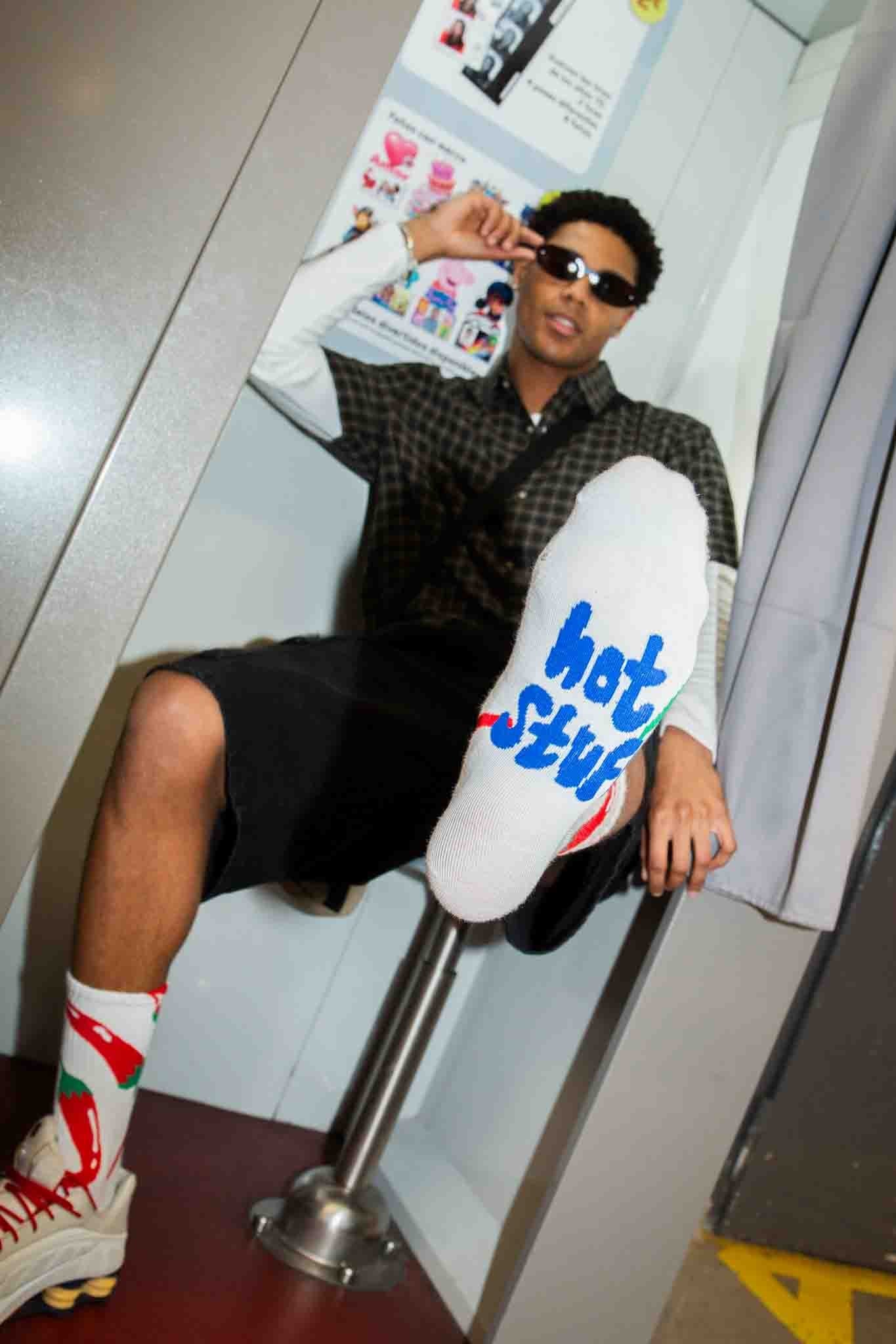 Chili Flat Socks
