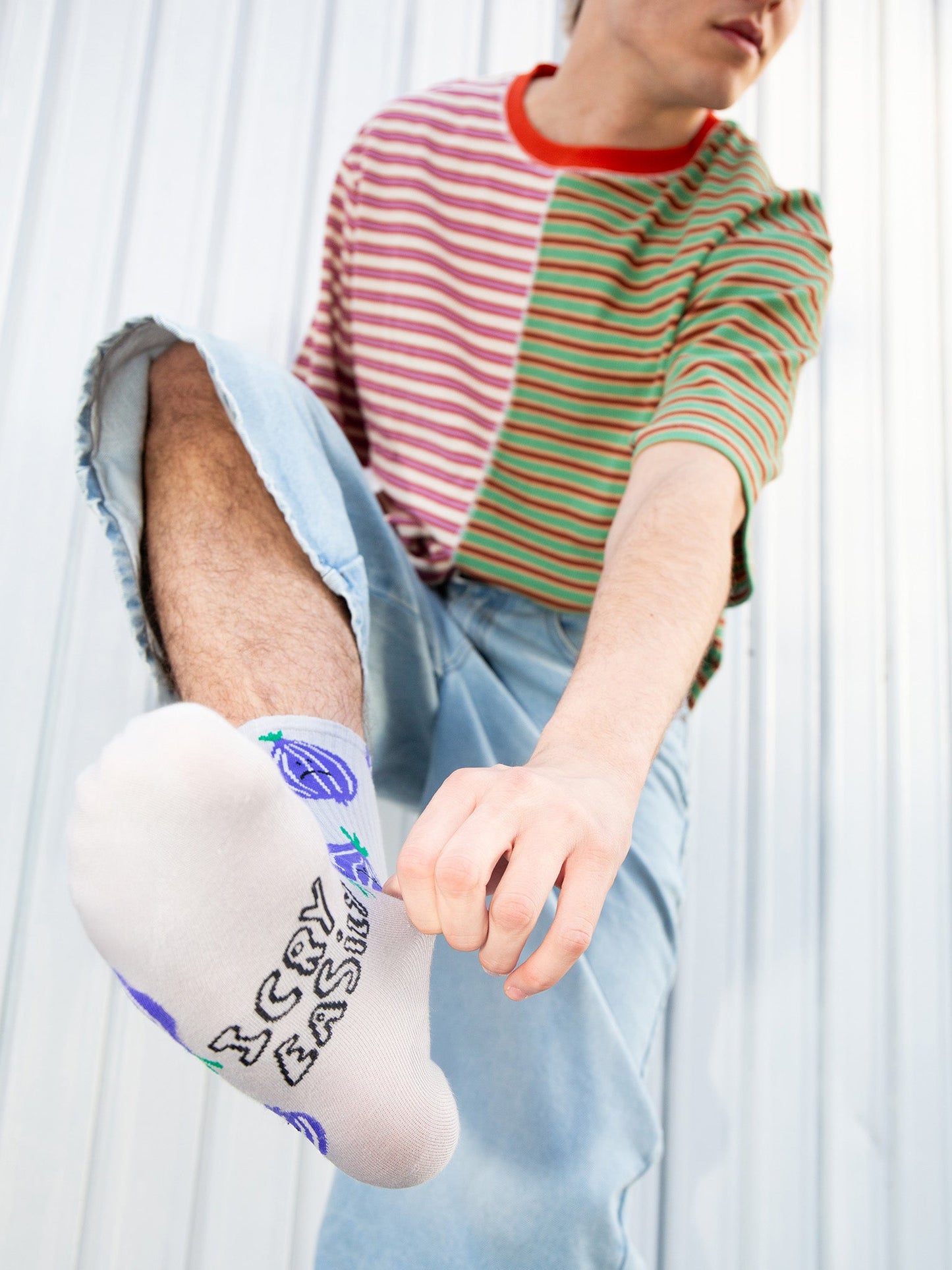 Crying Onions Flat Socks