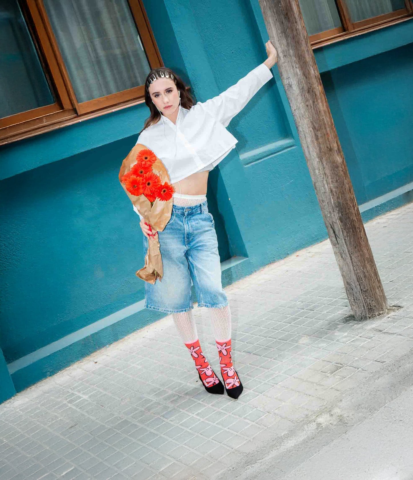 Daisy Flat Socks