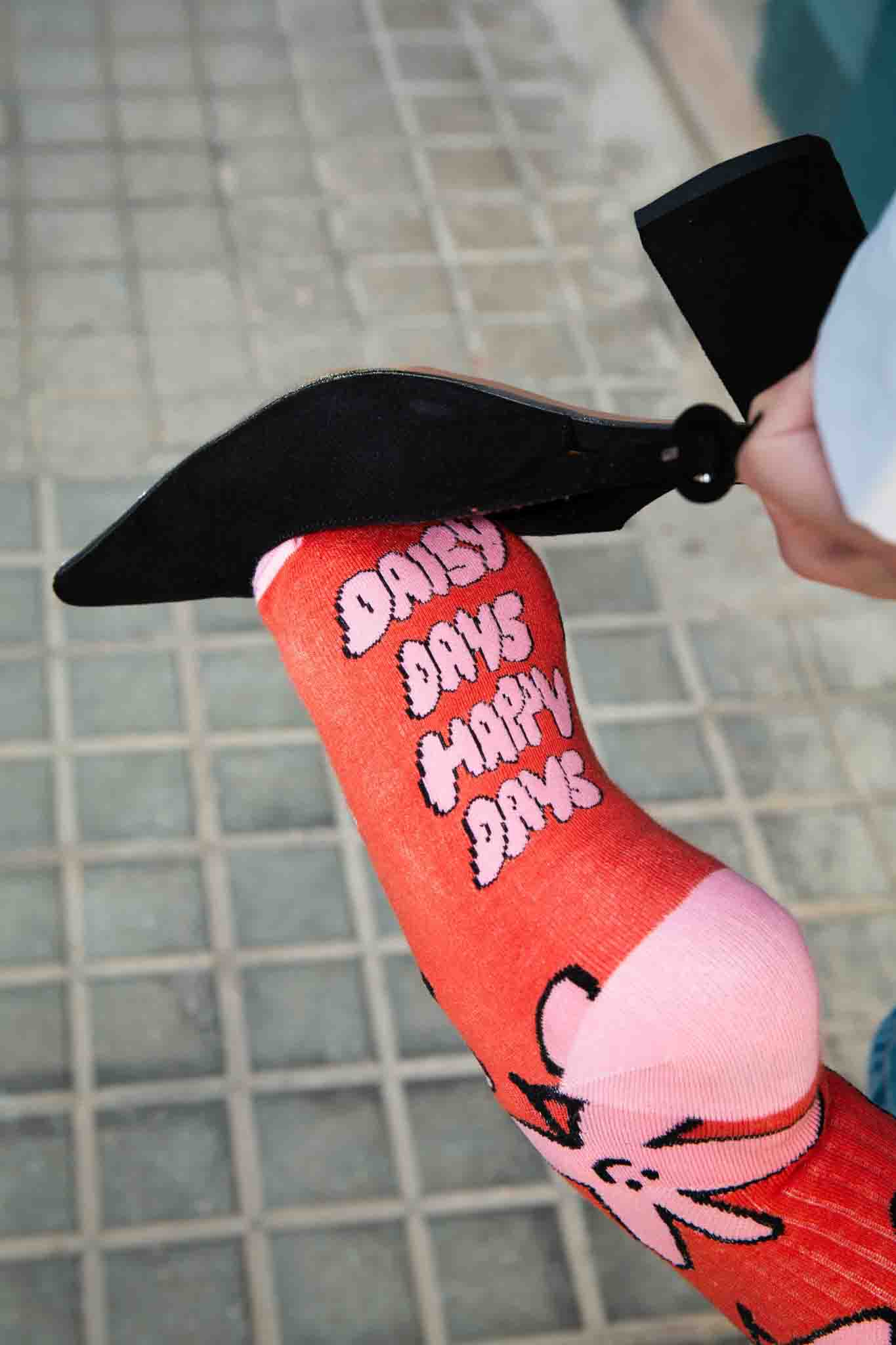 Daisy Flat Socks