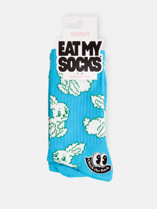 Late Bunny Flat Socks