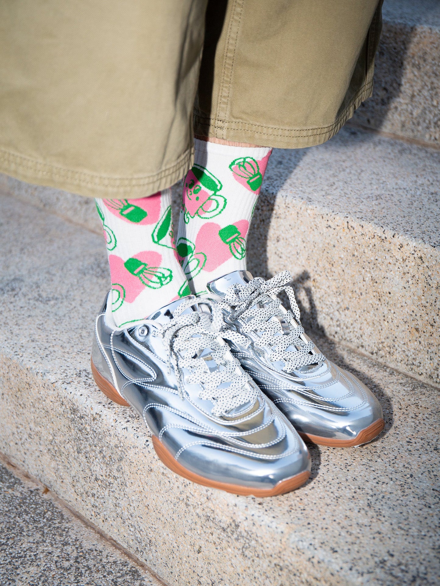 Matcha Lover Flat Socks