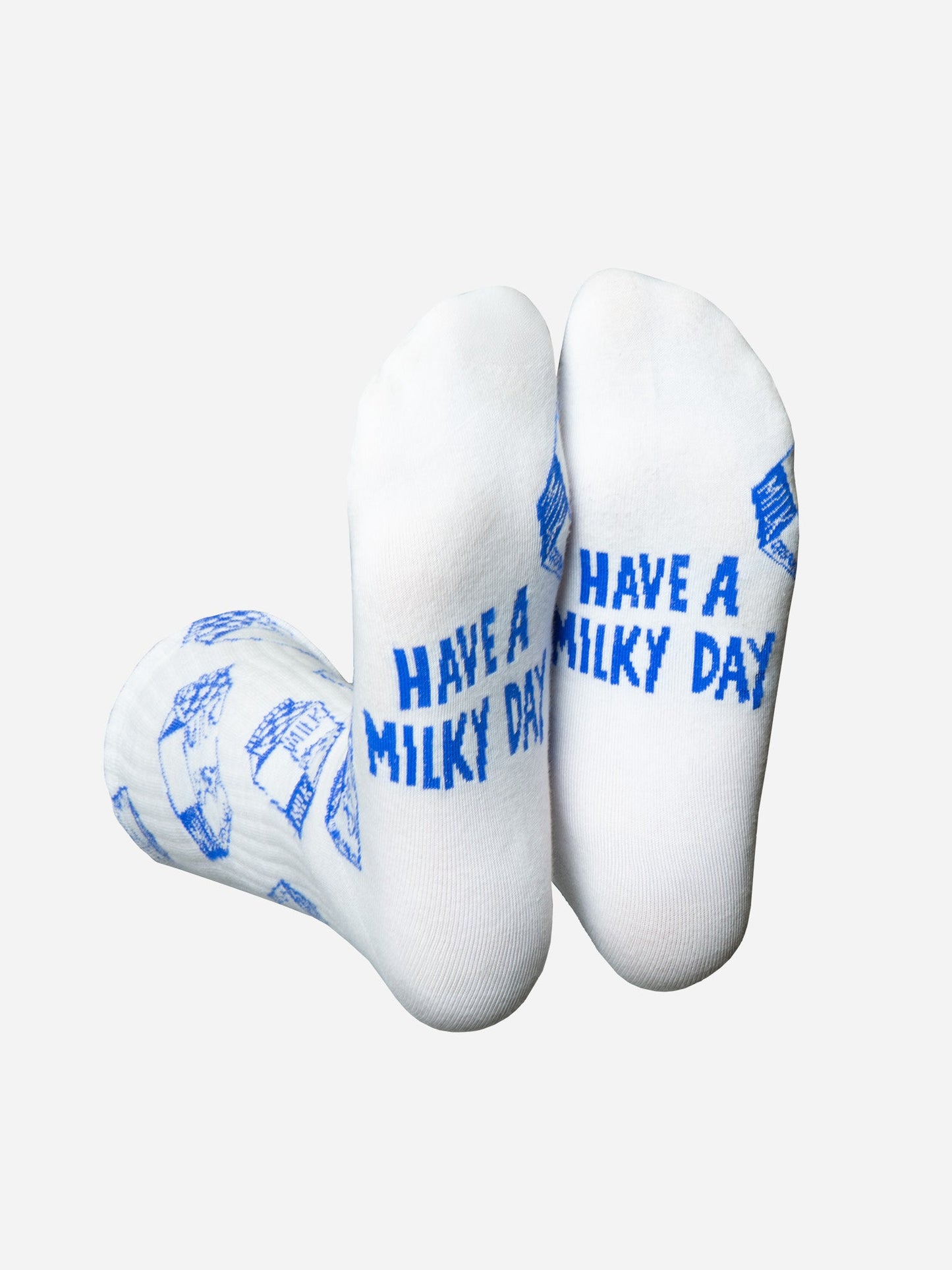 Milky Day Flat Socks