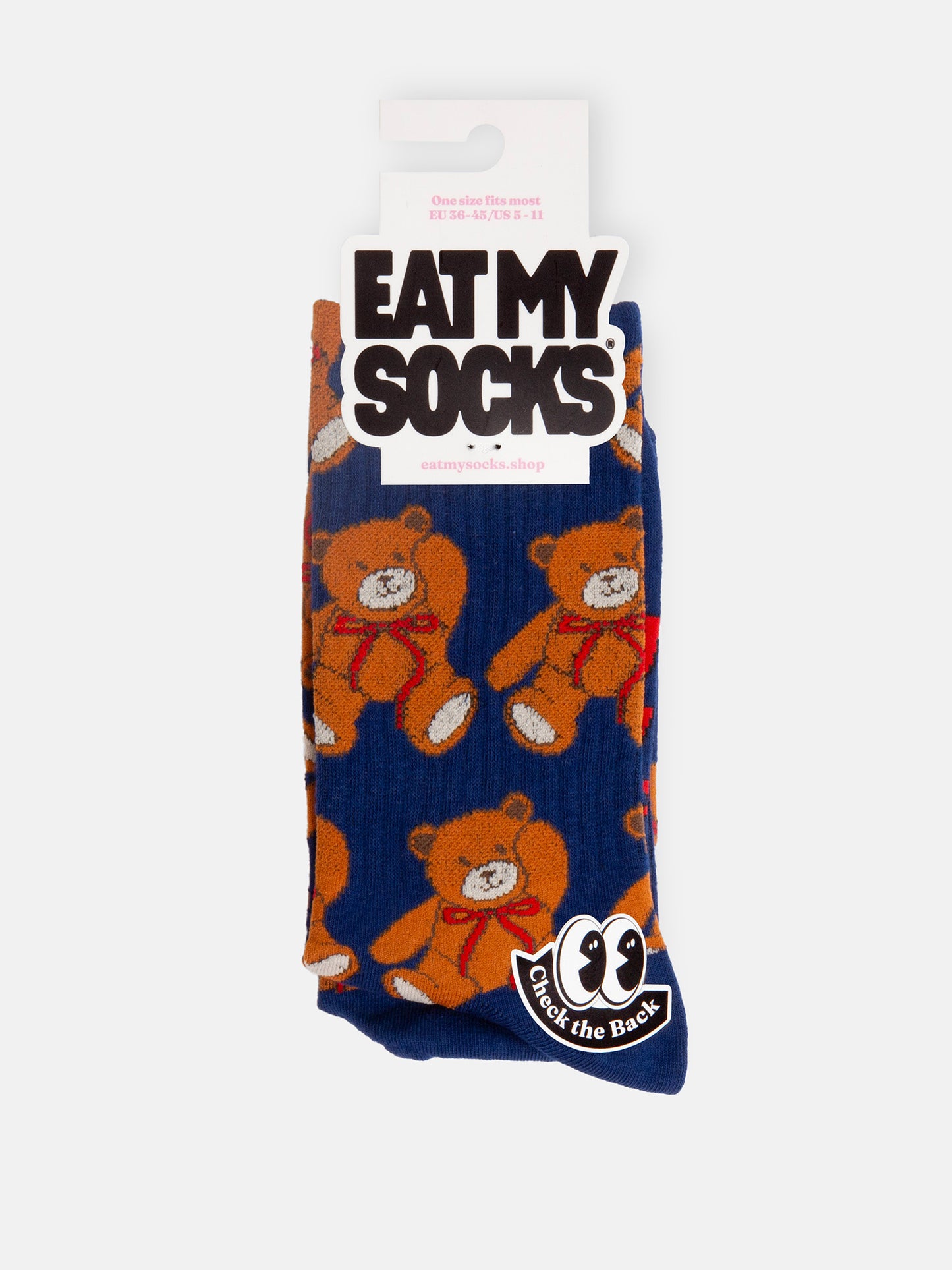 Teddy Bear Flat Socks