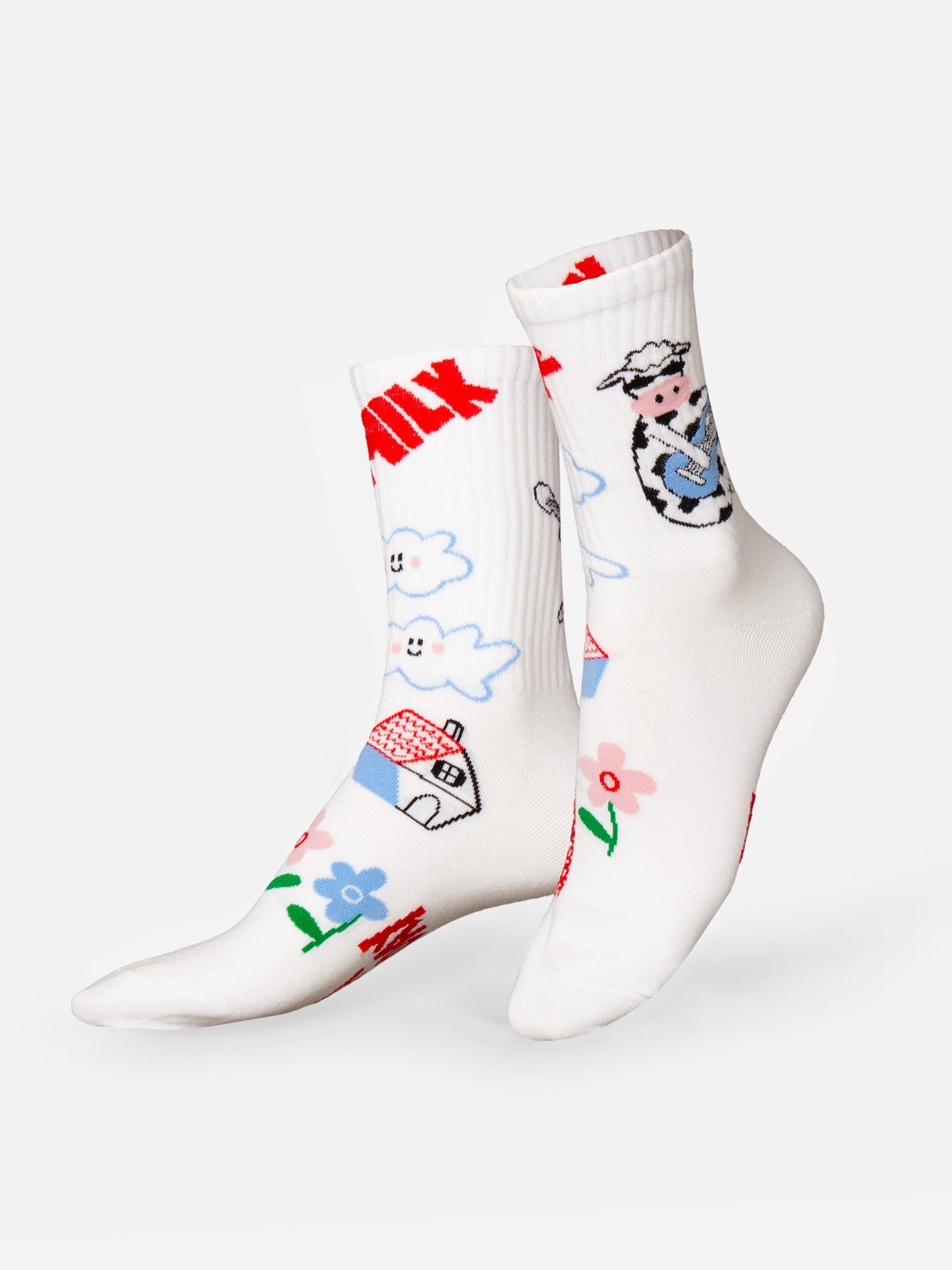 Farm Life Flat Socks