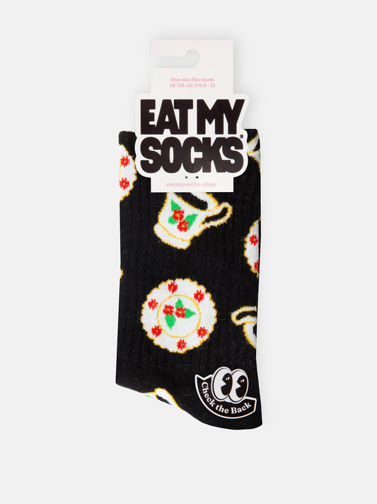 Tea Time Flat Socks