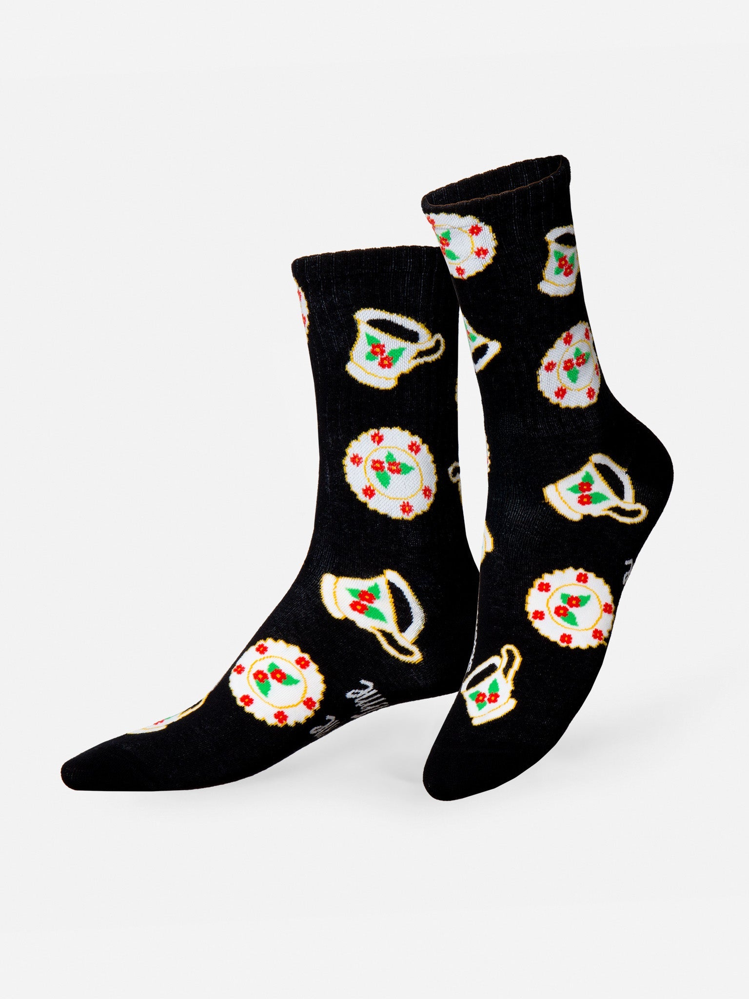 Tea Time Flat Socks