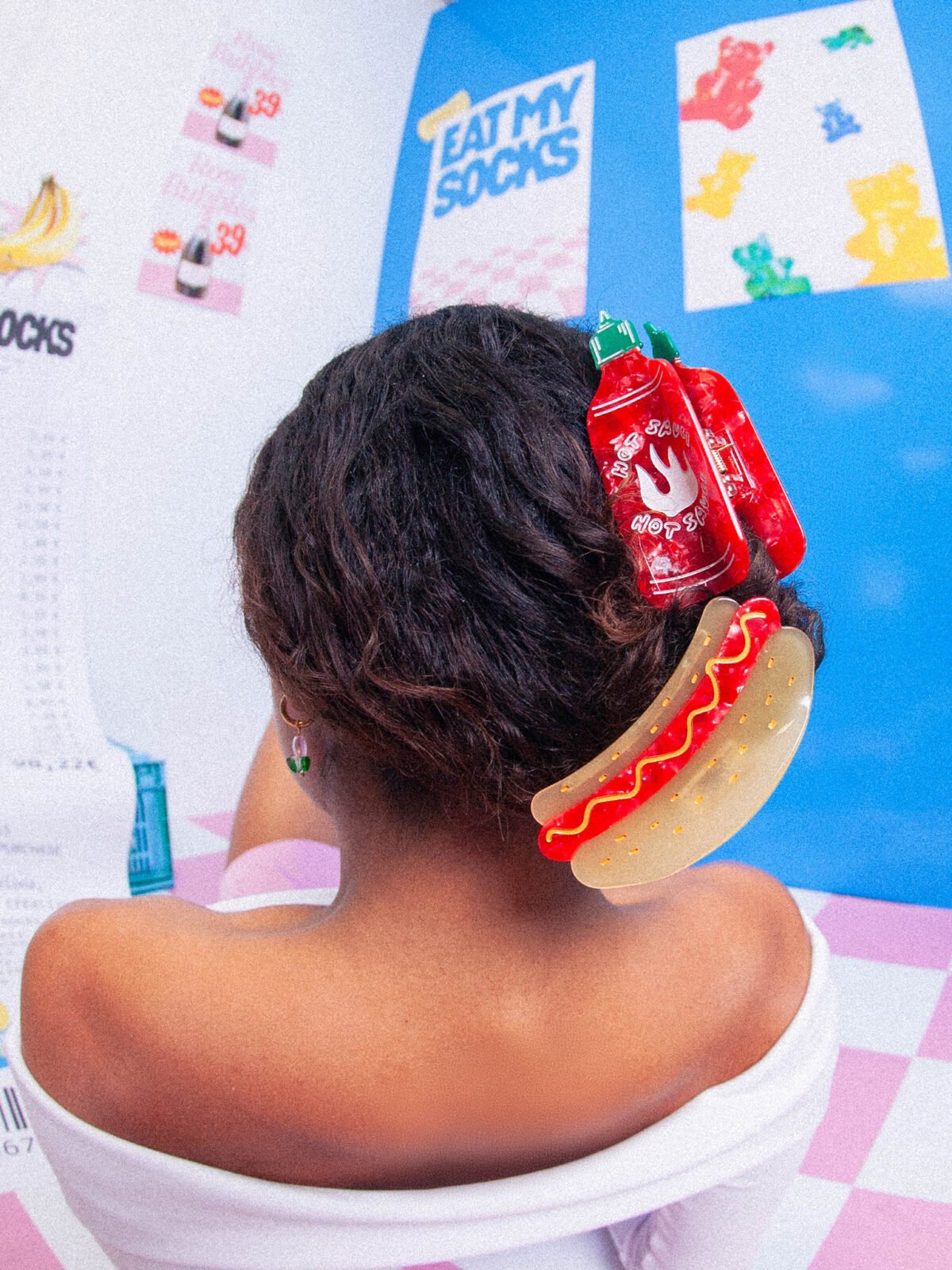 Hot Dog Hair Claw