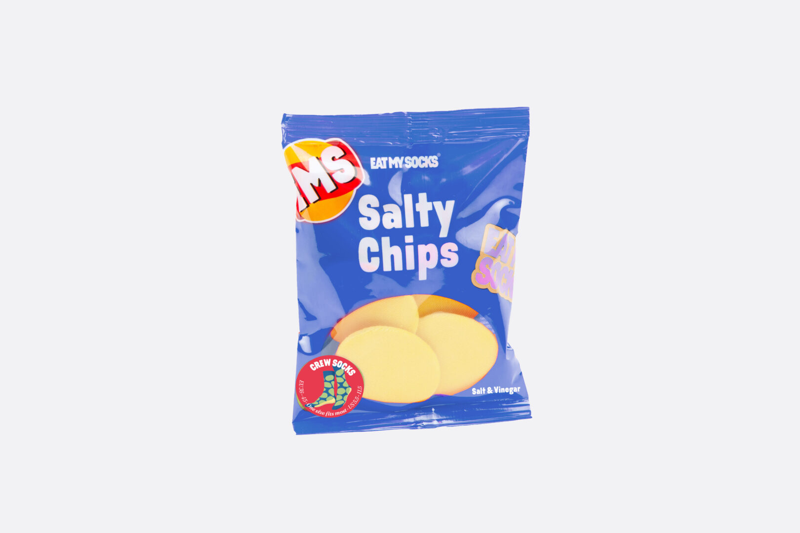 Salty Chips Blue Eat My Socks